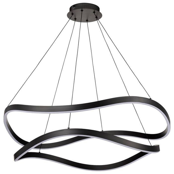 Satco Sylas 36" LED Pendant, Matte Black - 62-2421