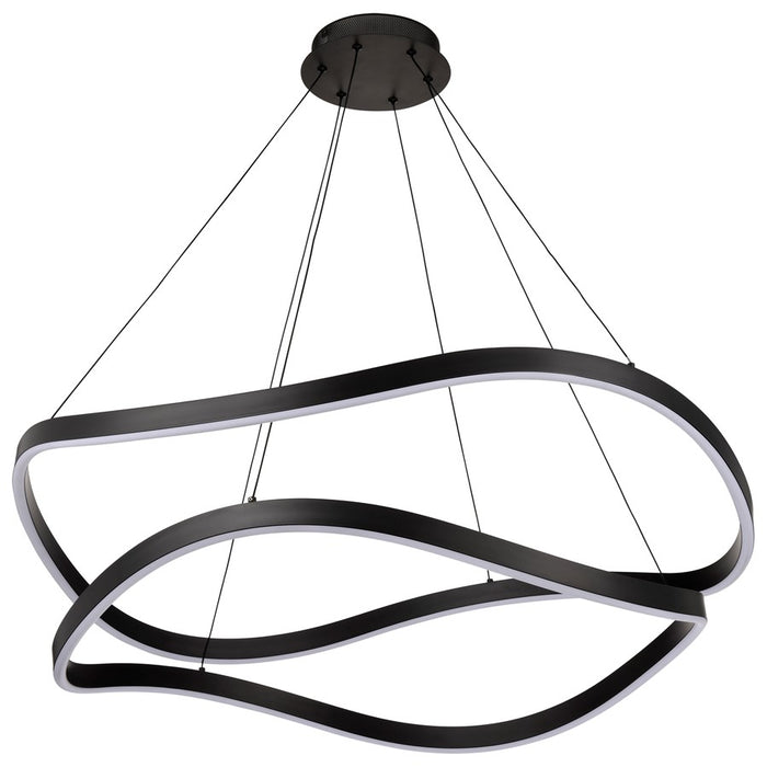 Satco Sylas 36" LED Pendant, Matte Black