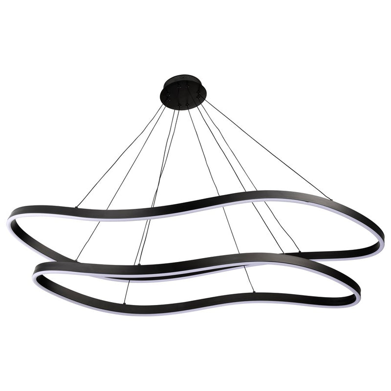 Satco Sylas 48" LED Pendant, Matte Black - 62-2422