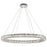 Satco Asher LED 36" Round Pendant, Polished Nickel/K9 Crystal - 62-2442