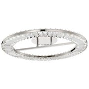 Nuvo Lighting Nova LED 23" Round Flush Mount, Nickel/K9 Crystal - 62-2444