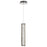 Satco Nova LED 16" Mini Pendant, Polished Nickel/K9 Crystal