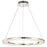 Satco Nova LED 23" Round Pendant, Polished Nickel/K9 Crystal