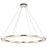 Satco Nova LED 36" Round Pendant, Polished Nickel/K9 Crystal
