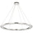 Satco Nova LED 36" Round Pendant, Polished Nickel/K9 Crystal