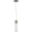 Nuvo Lighting Link -LED Mini Pendant, White Glass- Brushed Nickel