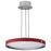 Nuvo Lighting Bandon 20" LED Pendant, Gray/Red Wrap Acrylic Lens - 62-3011