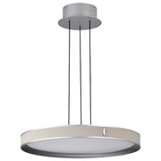 Nuvo Lighting Bandon 20" LED Pendant, Gray/Off White Wrap Acrylic Lens - 62-3021
