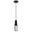 Nuvo Lighting Lacey 4" LED Pendant, Black/K9 Bubble Crystal - 62-6002