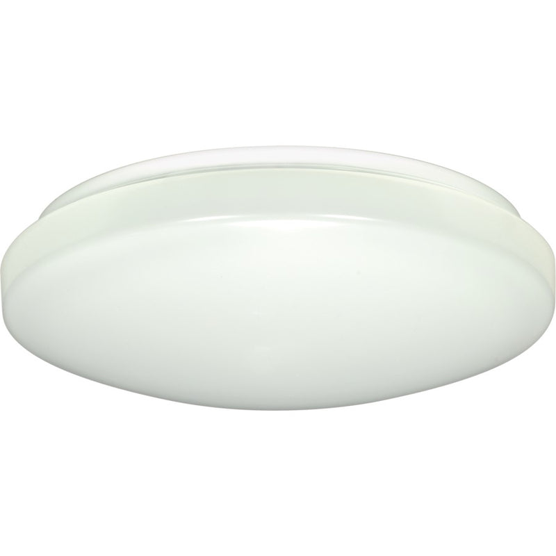 Nuvo Lighting 14in LED Flush Mount | Utility White Finish with White Acrylic Lens | Bathroom & Hallway Ceiling Light | 14 x 14 x 4 in, 120V | Model 62-746