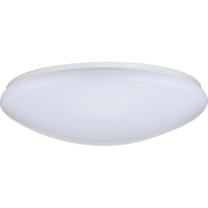 Nuvo Lighting 19in LED Flush Mount | Utility White Finish with White Acrylic Lens | Bathroom & Hallway | 19 x 19 x 4 in | Model 62-765