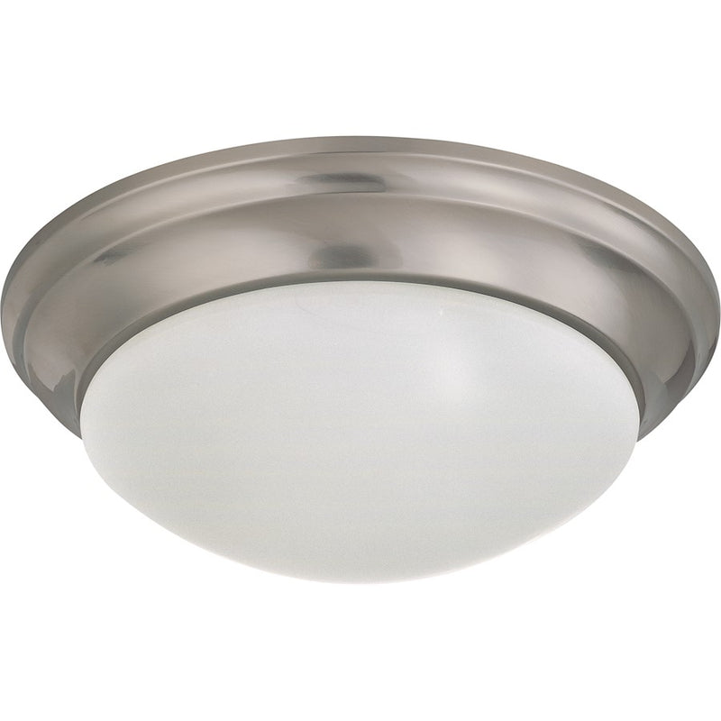 Nuvo Lighting LED 14in 1-Light Flush Mount | Contemporary Brushed Nickel | Hallway & Bathroom Ceiling Light | 1440 Lumens 3000K 90+ CRI | Model 62-788