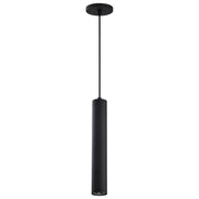 Nuvo Century 16in 1-Light LED Pendant | Contemporary Matte Black Aluminum and Clear Acrylic | Kitchen Island & Dining Room | 2 x 2 x 16 in | Model 62-816