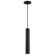 Nuvo Century 16in 1-Light LED Pendant | Contemporary Matte Black Aluminum and Clear Acrylic | Kitchen Island & Dining Room | 2 x 2 x 16 in | Model 62-816