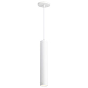 Nuvo Lighting Century 16in 1-Light LED Pendant | Contemporary Matte White Aluminum and Clear Acrylic Lens | Kitchen Island & Dining Room | Model 62-817