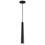 Nuvo Lighting Melrose 16in LED Pendant | Contemporary Matte Black and Brushed Nickel Aluminum | Kitchen Island & Dining Room | 2 x 2 x 16 | Model 62-829