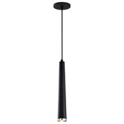 Nuvo Lighting Melrose 16in LED Pendant | Contemporary Matte Black and Brushed Nickel Aluminum | Kitchen Island & Dining Room | 2 x 2 x 16 | Model 62-829