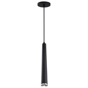 Nuvo Lighting Melrose 16in LED Pendant | Contemporary Matte Black and Brushed Nickel Aluminum | Kitchen Island & Dining Room | 2 x 2 x 16 | Model 62-829