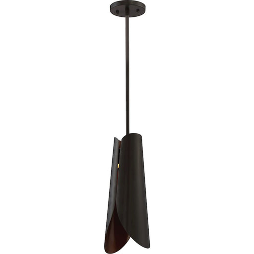 Nuvo Lighting Thorn 16in 1-Light LED Pendant | Industrial Bronze with Copper Accents | Kitchen Island & Dining Room | 1190 Lumens, 3000K | Model 62-846