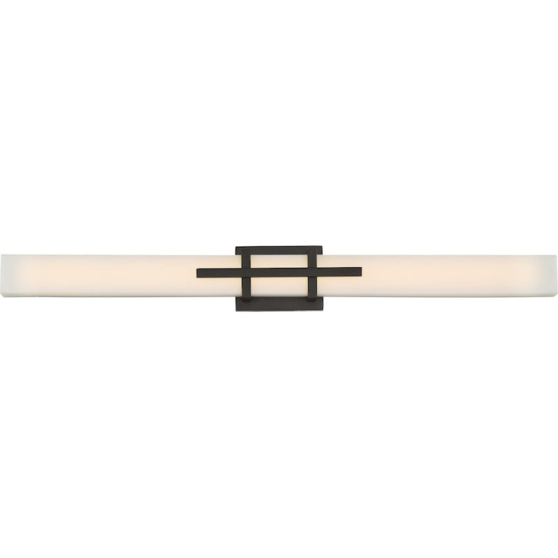 Nuvo Lighting Grill 36in 1-Light LED Wall Vanity | Modern Aged Bronze Metal | Bathroom Vanity Light | 36 x 4 x 4 in | Model 62-876