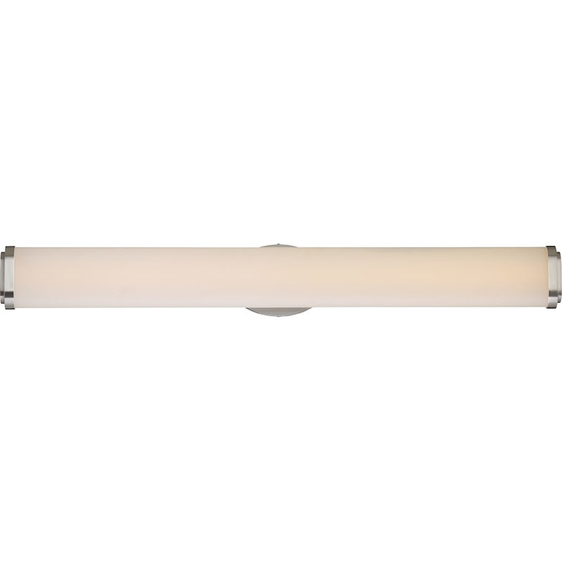 Nuvo Lighting Pace 36in 1-Light LED Wall Vanity | Modern Brushed Nickel | Bathroom Vanity & Powder Room | 36 x 5 x 5 in, 3120 Lumens | Model 62-915