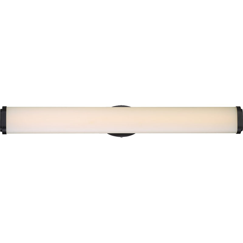 Nuvo Lighting Pace 36in 1-Light LED Wall Vanity | Modern Aged Bronze | Bathroom & Powder Room | 36 x 5 x 3 in, 3120 Lumens | Model 62-916