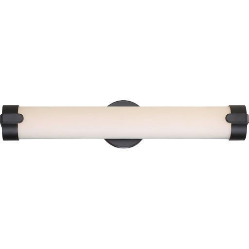 Nuvo Lighting Loop 24in 1-Light Wall Sconce | Modern Aged Bronze and LED | Bathroom & Hallway Accent | 4 x 24 x 3.13 in | Model 62-924
