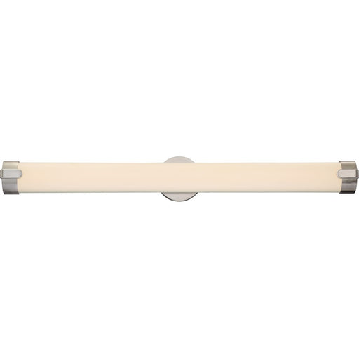 Nuvo Lighting Loop 36in 1-Light LED Wall Vanity | Contemporary Brushed Nickel | Bathroom & Powder Room | 36 x 4 x 4 in, 3120 Lumens | Model 62-925