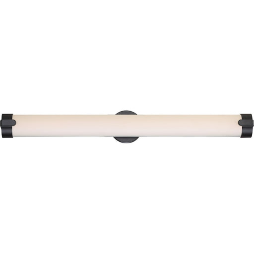 Nuvo Lighting Loop 36in 1-Light LED Wall Vanity | Contemporary Aged Bronze | Bathroom & Powder Room | 36 x 4 x 4 in | Model 62-926