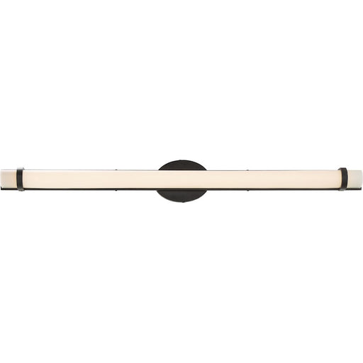 Nuvo Lighting Slice 36in 1-Light LED Wall Vanity | Contemporary Aged Bronze | Bathroom & Powder Room | 36 x 4.5 x 1.5 in | Model 62-936