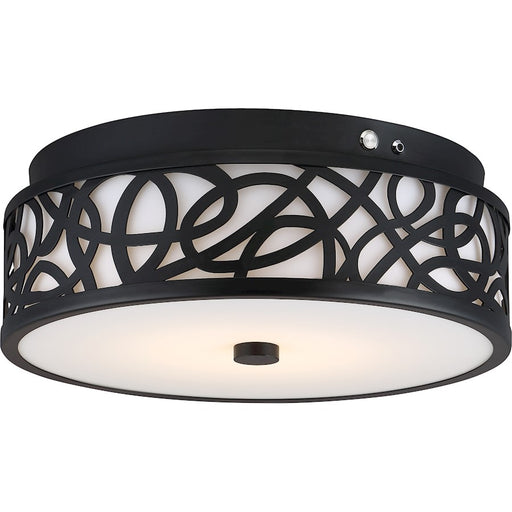 Nuvo Lighting LED EMR 5.41in 1-Light Flush Mount | Utility Aged Bronze | Hallway & Closet | 1660 Lumens, 3000K, Dimmable | Model 62-978