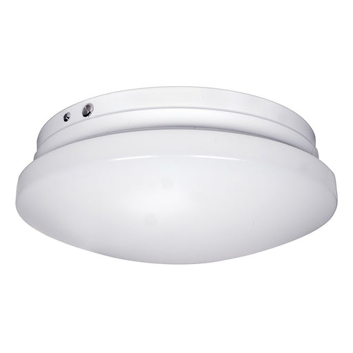 Nuvo Lighting 14in 1-Light Flush Mount | Utility White Acrylic | Hallway & Utility Room | 1300 Lumens 3000K 90+ CRI Dimmable | Model 62-991