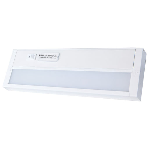 Nuvo Lighting Starfish 11in 1-Light Under Cabinet Light | Smart Wi-Fi RGB+Tunable White White | Kitchen Counter & Task Lighting | 11 x 3.54 | Model 63-551