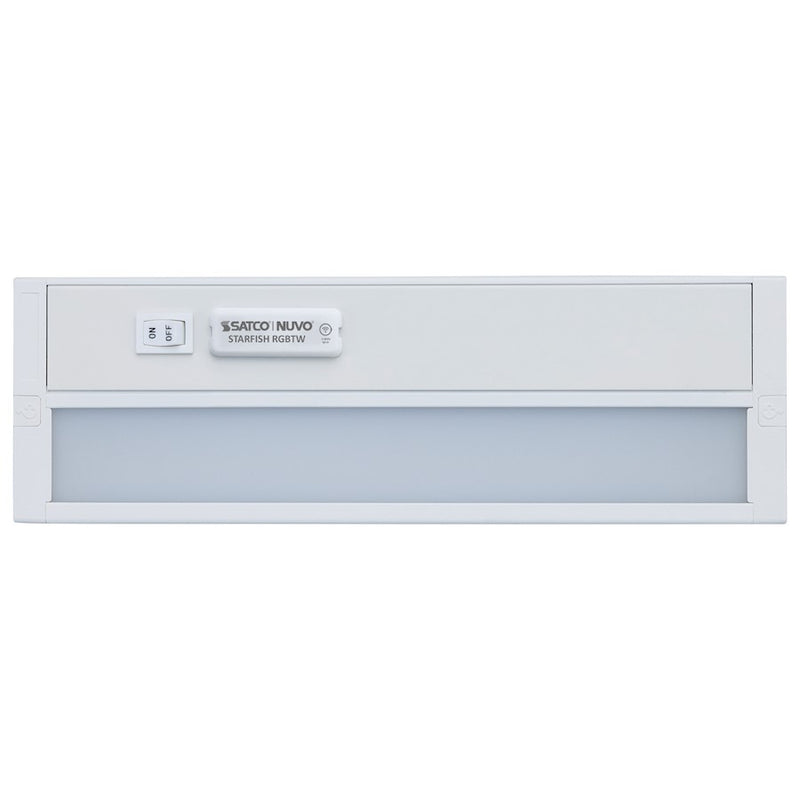 Nuvo Lighting Starfish 11in 1-Light Under Cabinet Light | Smart Wi-Fi RGB+Tunable White White | Kitchen Counter & Task Lighting | 11 x 3.54 | Model 63-551