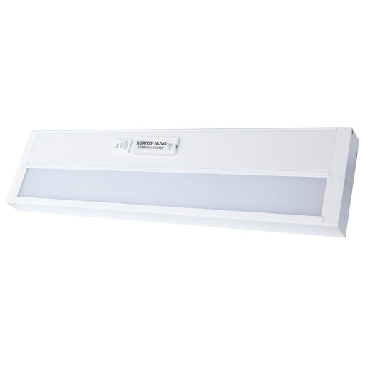 Nuvo Lighting Starfish 14in 1-Light Under Cabinet Light | Smart Wi-Fi RGB+Tunable White White Finish | Kitchen Counter & Task Lighting | 14 | Model 63-552