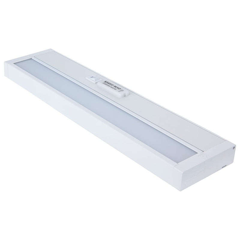 Nuvo Lighting Starfish 14in 1-Light Under Cabinet Light | Smart Wi-Fi RGB+Tunable White White Finish | Kitchen Counter & Task Lighting | 14 | Model 63-552