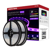 Nuvo Lighting Pro Tape 64ft RGB+Tunable White LED Tape Light | Smart App-Controlled Outdoor Strip | Patio & Deck Accent | 6300 Lumens, 68W | Model 64-142