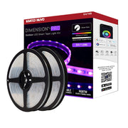Nuvo Lighting Pro Tape 64ft RGB/Tunable White LED Tape Light | White Utility Direct-Wire | Outdoor Deck & Patio Accent | 6300 Lumens, 68W | Model 64-145