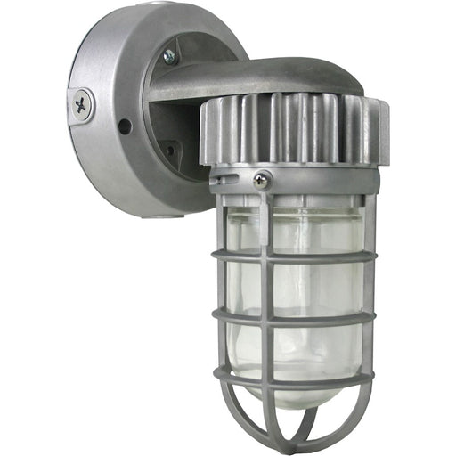 Nuvo Lighting LED Vapor Proof Wall Mount 11in | Utility Silver Finish | Outdoor & Utility Area Light | 850 Lumens, 5000K, 13W LED, Wet Rated | Model 65-078