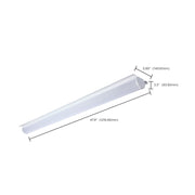 Nuvo 4ft LED Retrofit Strip Light | 30/40/50W Selectable, Gloss White Utility | Garage & Workshop | 3900-6500 Lumens, Damp Rated | Model 65-1031
