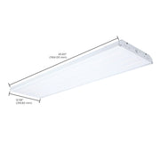 Nuvo 200/150/100W LED 4-Foot High Bay 3500K/4000K/5000K CCT, White