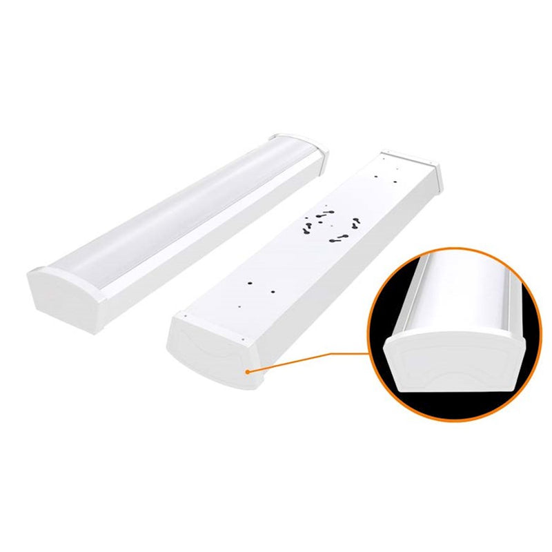 Nuvo Lighting 24in 1-Light LED Ceiling Wrap Flush Mount | White Utility Finish | Garage & Utility Room | 24.5 x 5.5 x 2.59 in | Model 65-1081