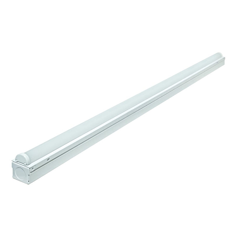 Nuvo Lighting 46in 24W LED Strip Light | White Utility Finish | Garage & Utility Room | 1800 Lumens 4000K 90 CRI Non-Dimmable | Model 65-1101