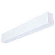Nuvo Lighting Momentum 2ft LED Linear Strip | Utility White Aluminum | Commercial & Office Lighting | 23.3 x 2.36 x 3.4 in | Model 65-1180