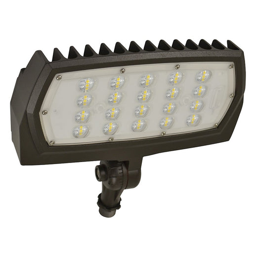 Nuvo 65-129 9in LED 50W Flood Light | Bronze Utility Outdoor Security Light | Driveway & Backyard Area Lighting | 5500 Lumens 3000K Wet | Model 65-129