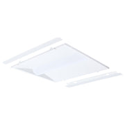 Nuvo Lighting 65-1301 2x2ft LED Troffer Retrofit Kit | Utility Matte White Steel | Commercial & Office Ceiling | 20W-40W Selectable | Model 65-1301