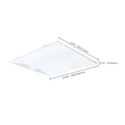 Nuvo Lighting 65-1301 2x2ft LED Troffer Retrofit Kit | Utility Matte White Steel | Commercial & Office Ceiling | 20W-40W Selectable | Model 65-1301