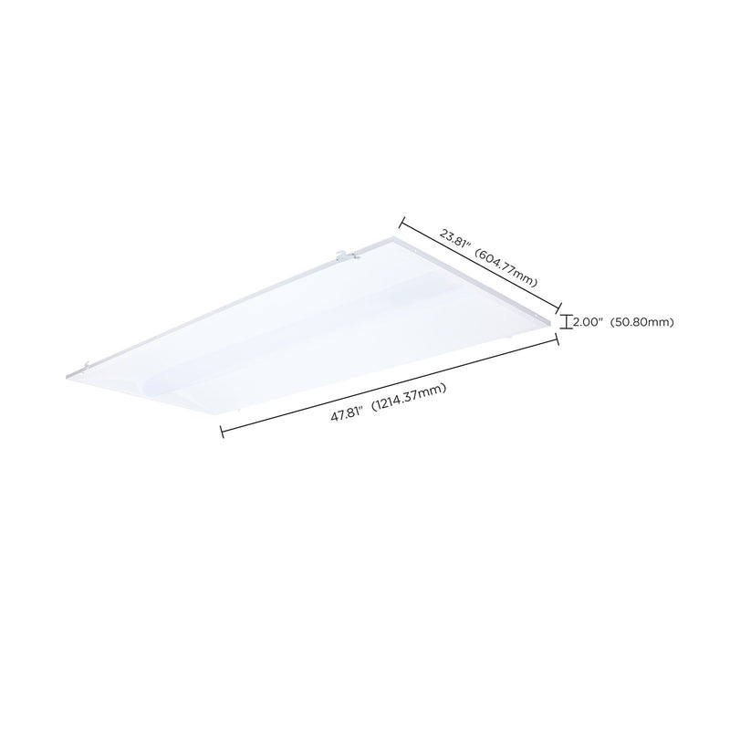 Nuvo Lighting 65-1302 2x4 LED Center Basket Troffer Retrofit Kit | Utility Matte White Finish | Commercial & Utility Rooms | Model 65-1302