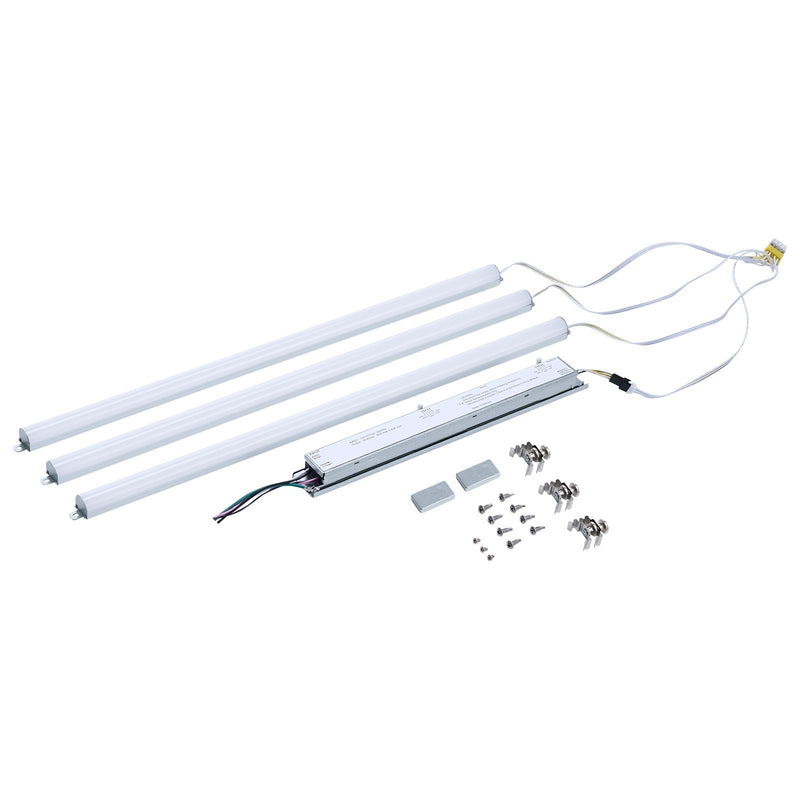 Nuvo Lighting LED Light Bar Retrofit Kit, 3-Bars/2', Silver