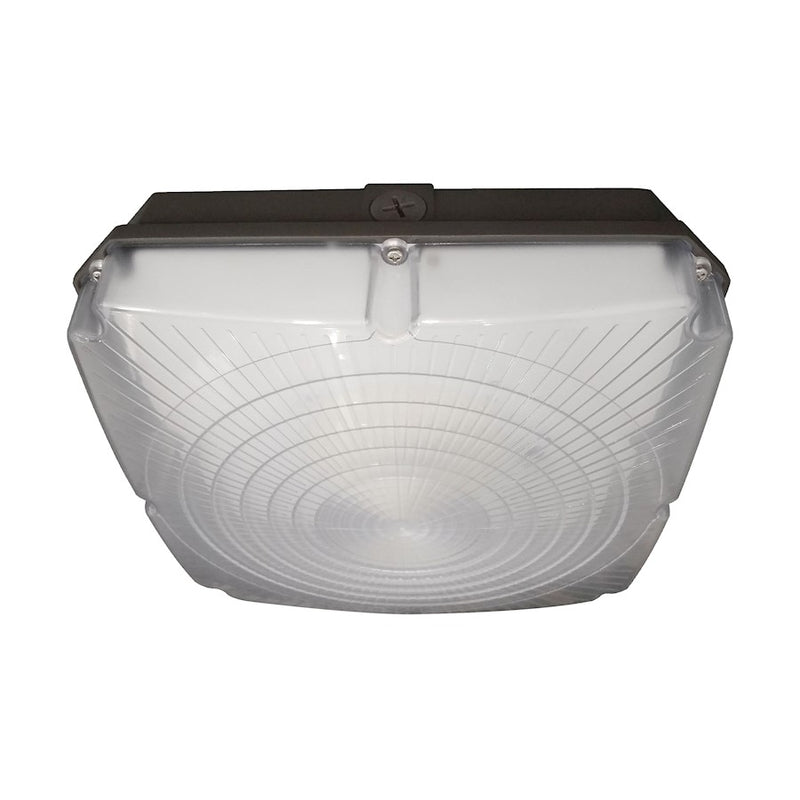 Nuvo LED 8.5in Flush Mount | Bronze Utility | Wet Location Indoor & Covered Patio | 28W 5000K 3360lm 80CRI 120-277V | Model 65-139